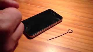 iPhone 4s how to open sim card slot