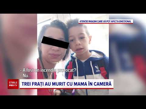Cum s-a produs incendiul în care au murit cei trei copii. Băiatul s-ar fi jucat cu o brichetă