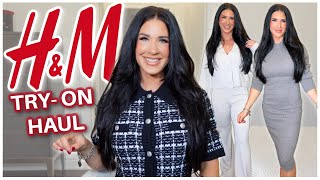 HUGE H&M FALL TRY-ON HAUL 🍂| cozy fall outfits + capsule wardrobe must haves!! *no gatekeeping*