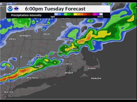 Showers, possible thunderstorms expected Tuesday across Massachusetts