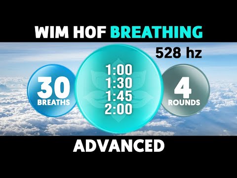 Advanced Wim Hof Guided Breathing | 4 Rounds - 30 Breaths | 528hz #SatoriFlow #WimHofBreathing