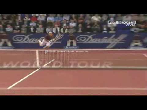 Basel 2009: Roger Federer vs Oliver Rochus. Last Game Of The Match