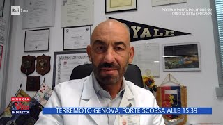 Terremoto Genova, forte scossa di magnitudo 4.4 - La Vita in diretta 22/09/2022