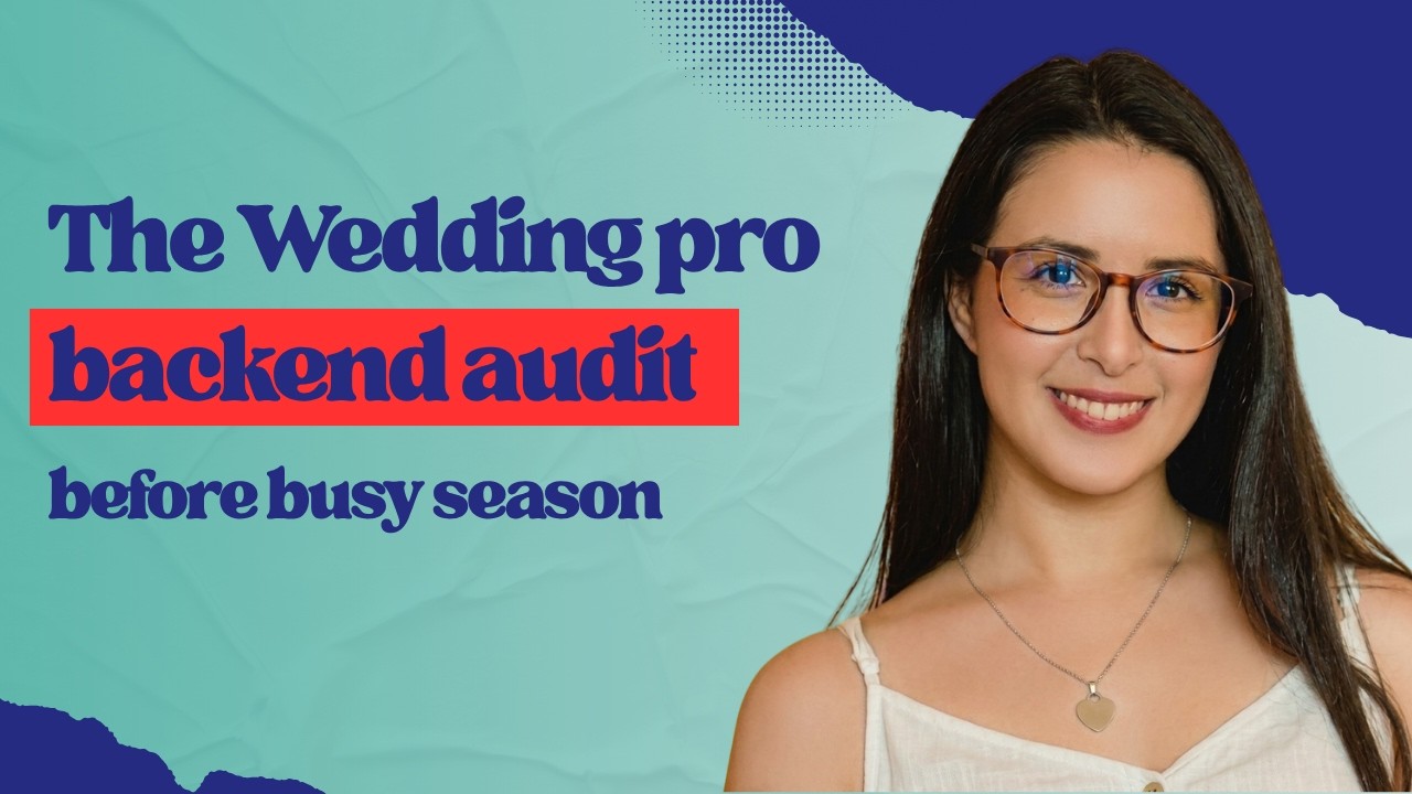 Wedding Pro backend audit before busy season