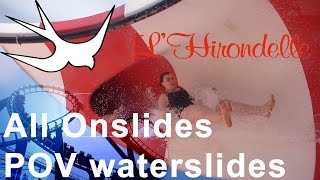 All Onslide Camping waterslides L' Hirondelle Oteppe, Belgium