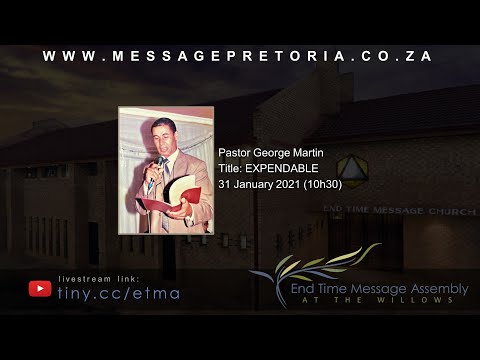 Sunday Morning Sermon - 31-01-2021