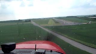 preview picture of video 'Landing at Turweston (EGBT) on runway 27 grass on 29/05/2012'