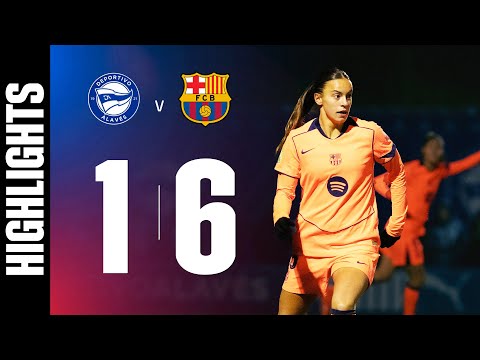 HIGHLIGHTS | DEPORTIVO ALAVÉS 1 vs 6  FC BARCELONA | COPA DE LA REINA 🔵🔴