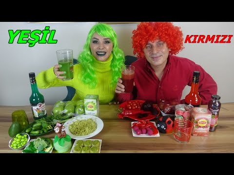 24 SAAT TEK RENK YEŞİL KIRMIZI CHALLENGE!