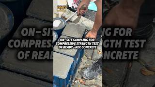 On-site Sampling for Compressive Strength Test of Ready-Mix Concrete #engineerthong #engineering