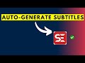 How to Automatically Transcribe and Add Subtitles to a Video Using Subtitle Edit