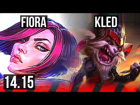 FIORA vs KLED (TOP) | 7 solo kills, Rank 9 Fiora | EUNE Challenger | 14.15