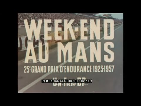 “ WEEKEND AT LE MANS ” 1957 BP 24 HOURS OF LE MANS AUTO RACE ECURIE ECOSSE JAGUAR XD46144