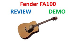 Video thumbnail for Guitar Review Demo Fender FA-100 by Florentin Tise Plus