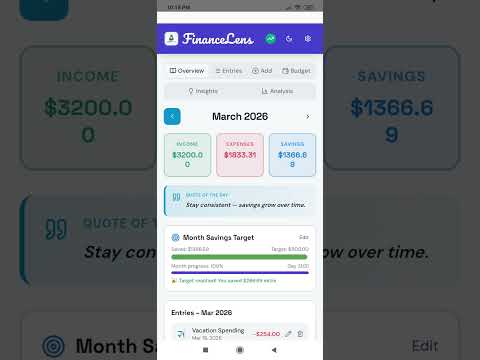 FinanceLens: Expense Tracker