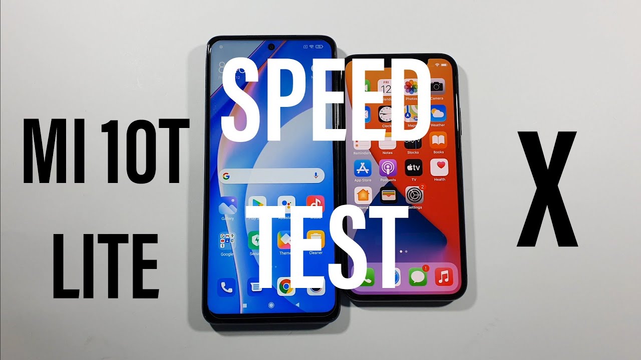 Xiaomi Mi 10T Lite vs Iphone X Speed Test