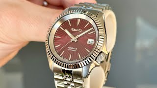 The Royal Red Presage DateJust Mod & Silver Surfer (40mm Seiko SRPE - DressKX)