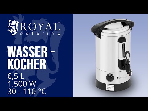 Video - Wasserkocher - 6,5 L - 1.500 W - doppelwandig