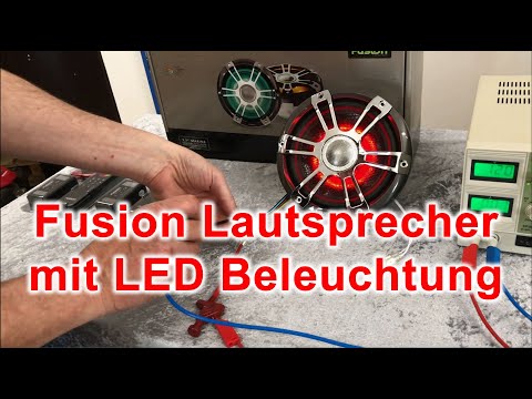 Fusion Lautsprecher mit LED Beleuchtung und Fernbedienung