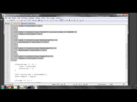 Programming A Chess Engine in C Part 69 - UCI Protocol #4 - Parse Go