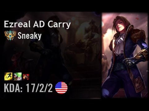 Ezreal AD Carry vs Jhin - Sneaky - NA Challenger Patch 6.14