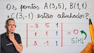 Condição de alinhamento de três pontos (Geometria Analítica)