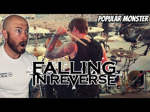 Drummer Reacts To - Popular Monster - Falling In Reverse at Sonic Temple - Luke Holland
