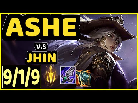 COMP (ASHE) vs JHIN - 9/1/9 KDA BOTTOM ADC CHALLENGER GAMEPLAY - EUW