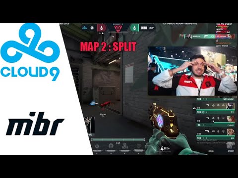 Tarik's reaction to CLOUD9 vs MIBR | GAME 2 | VCT 2024 - AMERICAS KICKOFF