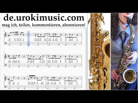 Saxophonunterricht (Alt) DJ Khaled, Justin Bieber - No Brainer Noten Lernen um-ih995