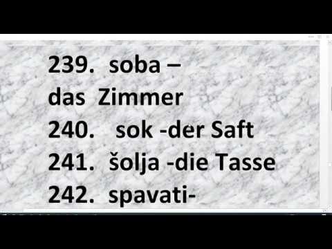DA LI ZNATE 300 REČI OSNOVNIH NEMAČKIH REČI? TAKMIČITE SE SA MNOM SA 300 REČI VIŠE NISTE NA POČETKU