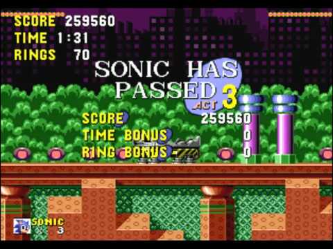 MD Longplay - Sonic The Hedgehog -all Chaos Emeralds