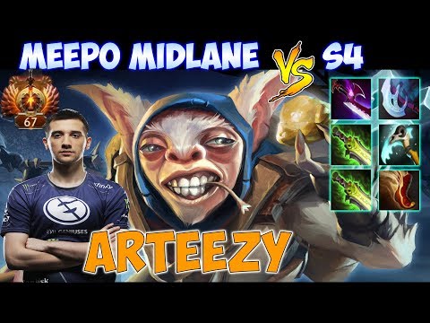 Arteezy - Meepo Midlane vs S4 Enigma  | Top Rank Pro Gameplay - Dota 2