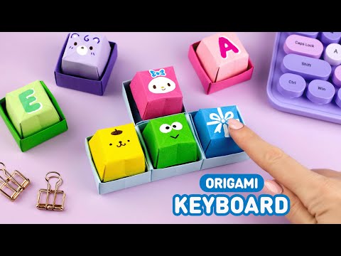 Оригами Pop It Котик из бумаги Origami Paper Pop It DIY TikTok Fidget Toy Антистресс игрушка