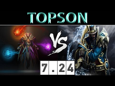 TOPSON [Invoker] vs [Kunkka] ► EU Ranked ► Dota 2 7.24