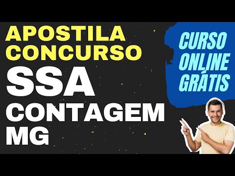Apostila Concurso SSA Contagem MG Grátis Curso Online