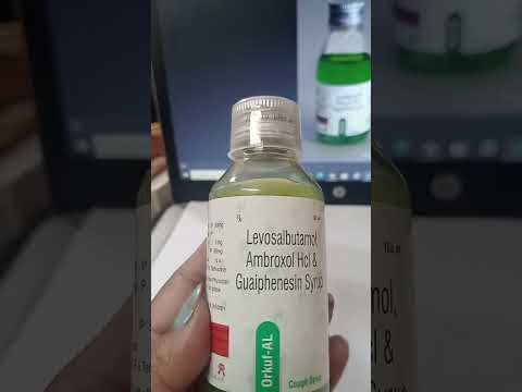 Dry cough levosalbutamol ambroxol hcl guaiphenesin syrup, bo...