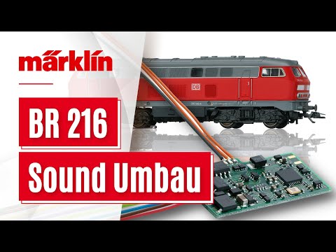 Sounddecoder bei Märklin Start Up Lokomotive einbauen / mSD3 mit Baureihe 216 (36218)