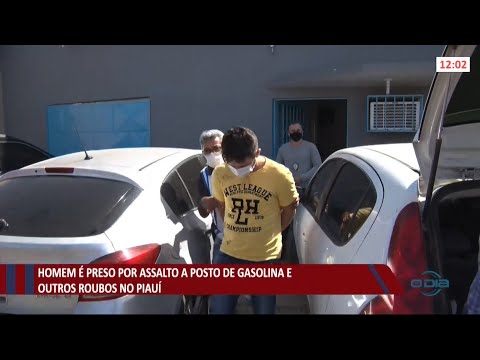Homem eÌ preso por assalto a posto de gasolina e outros roubos no PiauiÌ 12 08 2021