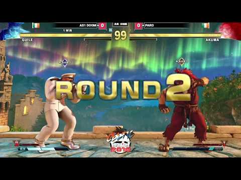 Road to CT2018 2 - SFV AE top 8 Paro Akuma vs AS1 Doom Guile