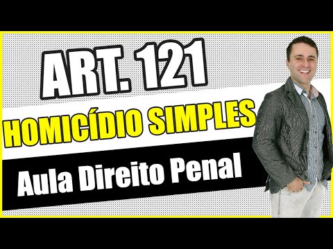 Homicídio Simples - Artigo 121 caput - Aula Direito Penal - Professor Cristiano Martins