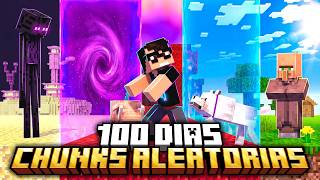 Sobrevivi 100 dias com CHUNKS ALEATÓRIAS no Minecraft - O FILME