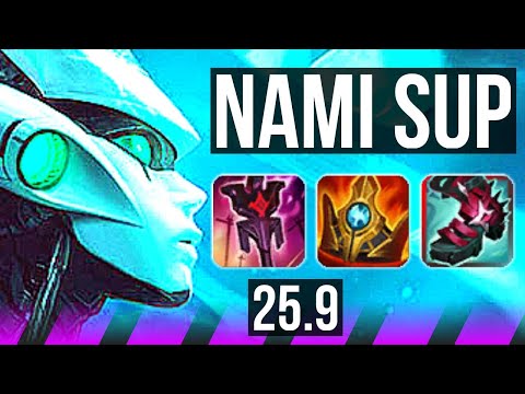 NAMI & Lucian vs XERATH & Miss Fortune (SUP) | 0/2/21 | KR Master | 25.9