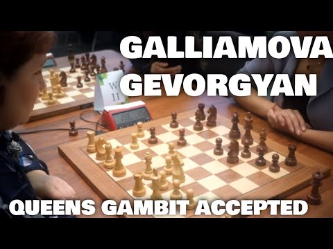Powerful knight tango | Galliamova - Gevorgyan | Queen's gambit accepted