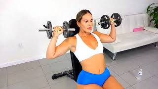 Curvy Fitness Model Trains At Home For The Thickness Olympics