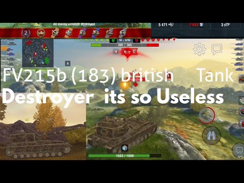 World of Tanks Blitz FV215b (183)  😂 5471 damage 3 kills