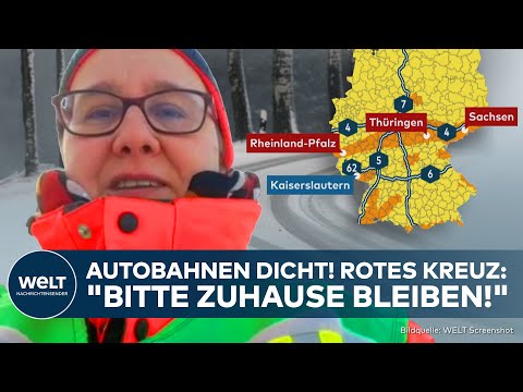 Video Thumbnail: WINTER-WUCHT IN DEUTSCHLAND: Rotes Kreuz warnt "Bitte zuhause bleiben!"