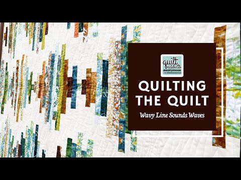 Quilting Sound Waves - Fast and Easy Wavy Line FMQ Stitch