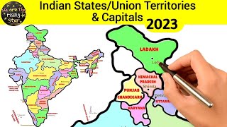 Indian States and Capitals 2022 | Union territories and capitals 2022 | WATRstar