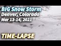 White Out Conditions Multi Angle Time Lapse Spring Snow Storm Denver Colorado Mar 13 14 2021